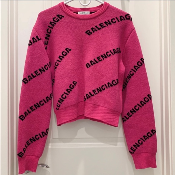 Balenciaga Sweaters - BALENCIAGA Pink Sweater